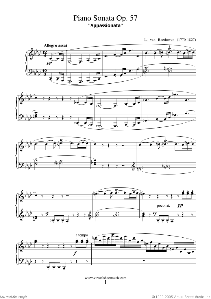 Bản Appassionata nổi tiếng của Beethoven- "Niềm Say Mê"