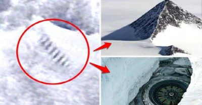 Phát hiện ‘cầu thang khổng lồ’ ở Nam cực: Bãi đáp người ngoài hành tinh hay kim tự tháp cổ đại?