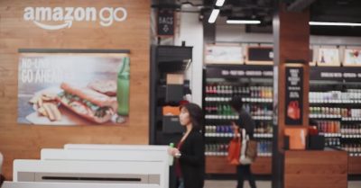Bên trong cửa hàng không có thu ngân Amazon Go