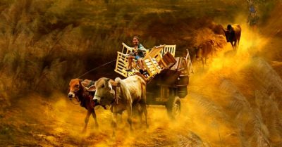 Đất nhuộm xe, con đường lầm bụi, gió Tây Nguyên hào phóng thổi trên đầu