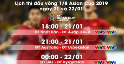 Lịch thi đấu vòng tứ kết Asian Cup 2019: Việt Nam đón chờ đối thủ vòng knock-out