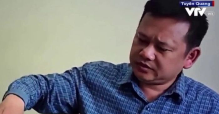 Ông Nguyễn Mạnh Trường – Chủ tịch UBND xã Tam Đa, huyện Sơn Dương, tỉnh Tuyên Quang (Ảnh chụp màn hình).