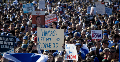 Gần 300.000 người biểu tình ở Washington ủng hộ Israel, yêu cầu Hamas thả con tin