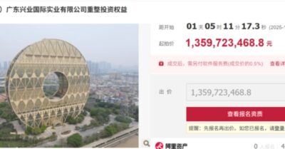 Quảng Châu: Địa danh “Tòa nhà Đồng Tiền” đấu giá giảm 20% trong 15 ngày không ai hỏi han