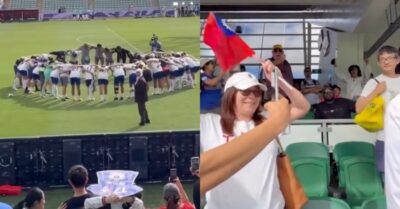 ĐCSTQ thâm nhập nghiêm trọng! Cổ động viên Đài Loan vẫy cờ bất ngờ bị bảo vệ Úc ngăn cản