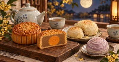 Bánh Trung thu qua các vùng: từ vỏ mỏng Quảng Đông đến lớp bánh ngàn tầng Giang Nam