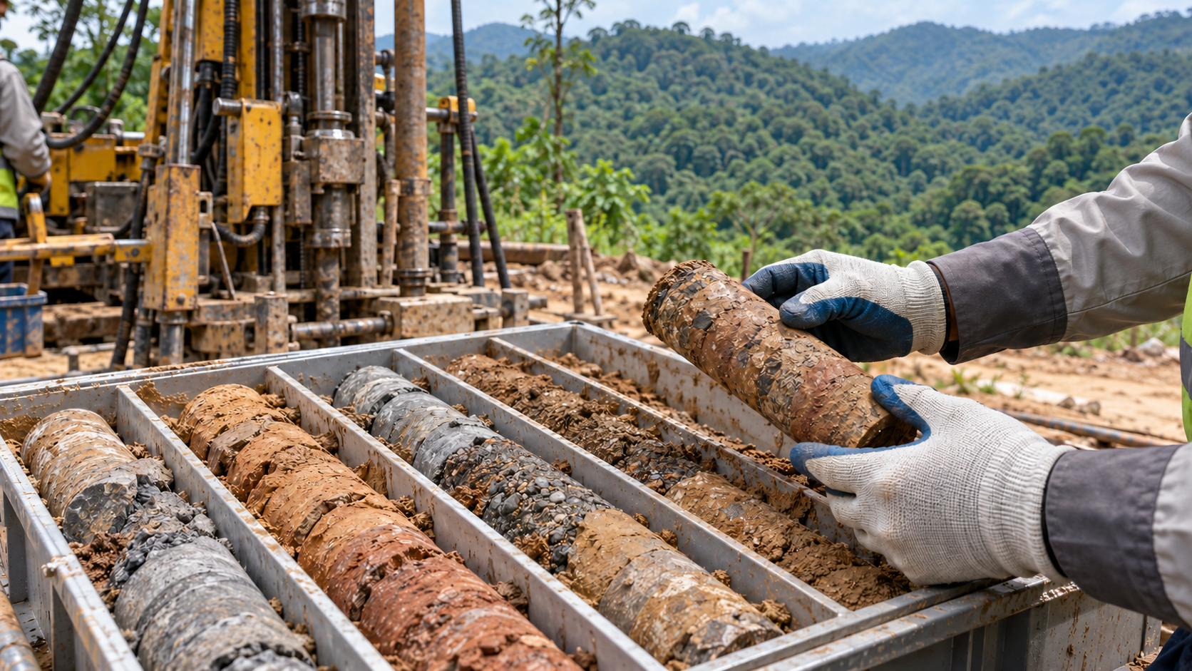Thử cọc tuyến đường nối cầu Mã Đà với Vành đai 4 TP.HCM