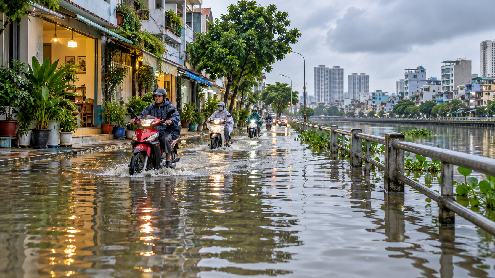 TP.HCM: Triều cường có thể vượt báo động 3 trong ngày 26–28/10