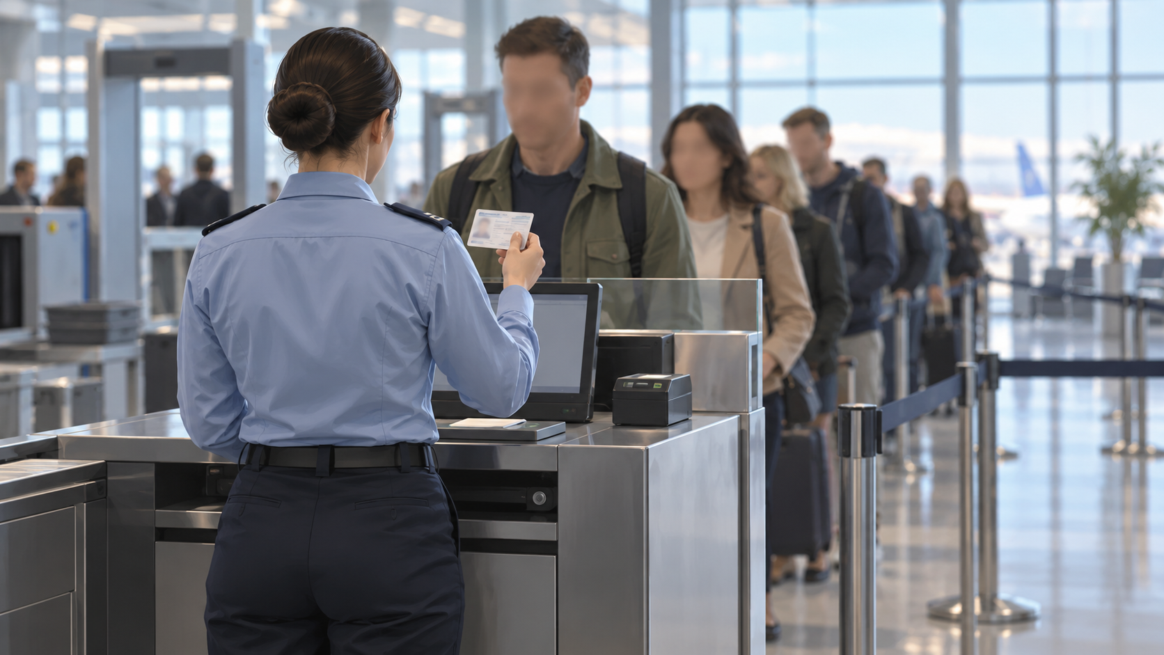 TSA yêu cầu nhân viên kiểm tra giấy tờ đứng khi làm nhiệm vụ