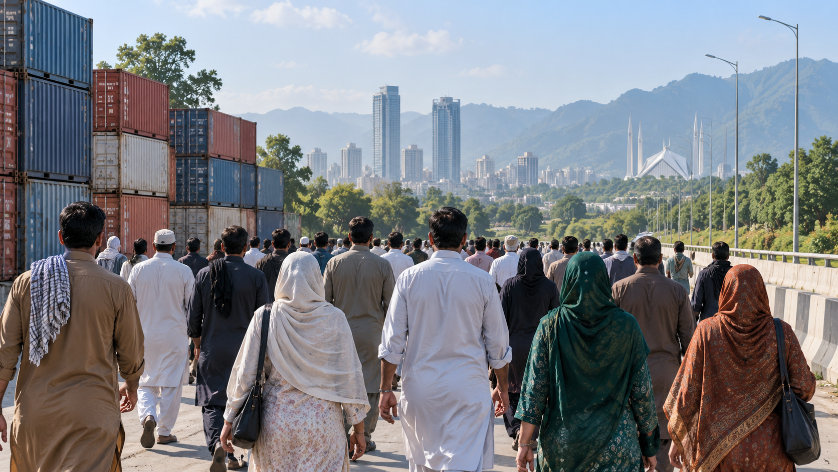 Người ủng hộ ông Imran Khan tuần hành về Islamabad, yêu cầu trả tự do