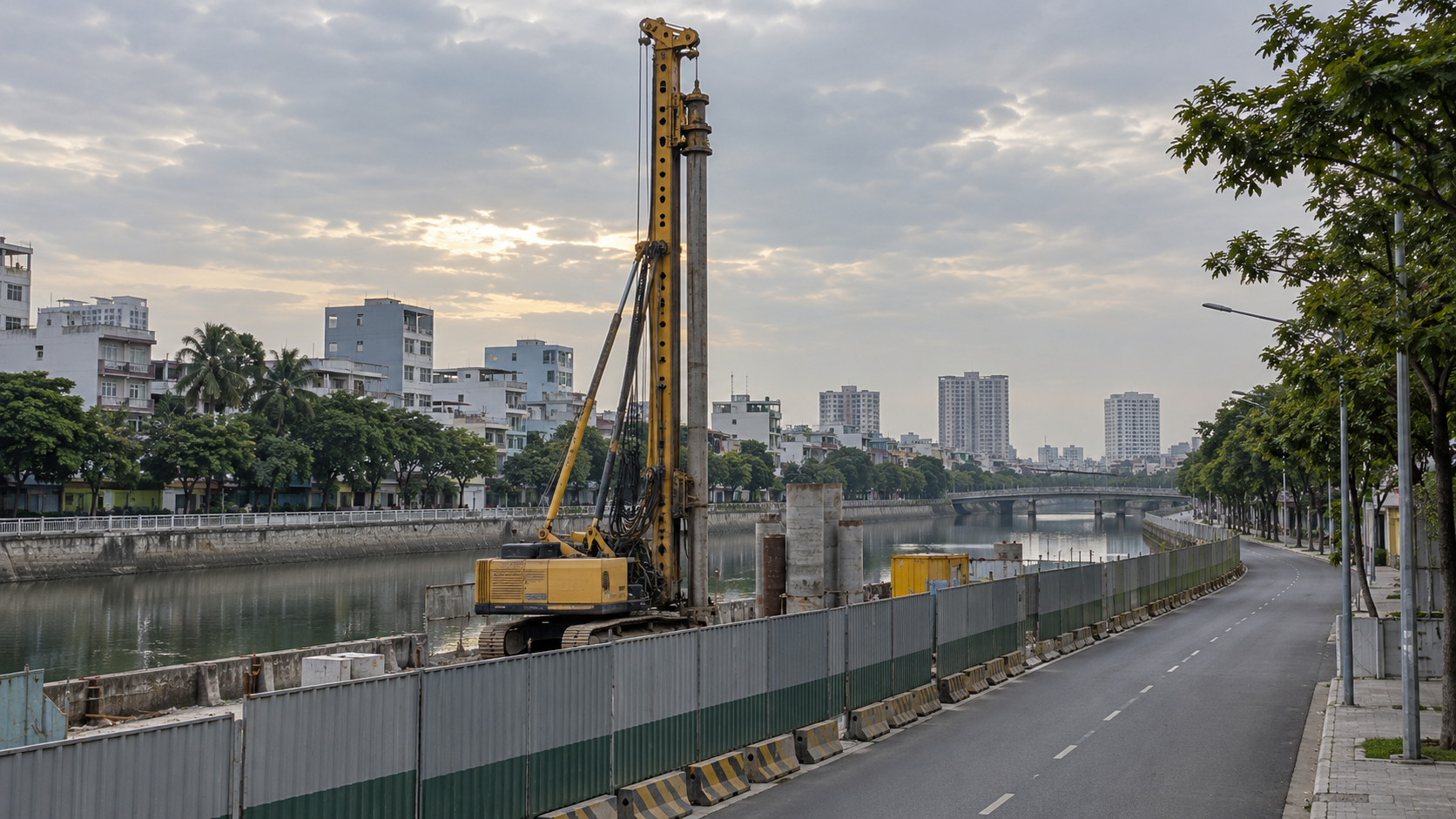 Giàn khoan rạch Xuyên Tâm đổ, không có thương vong