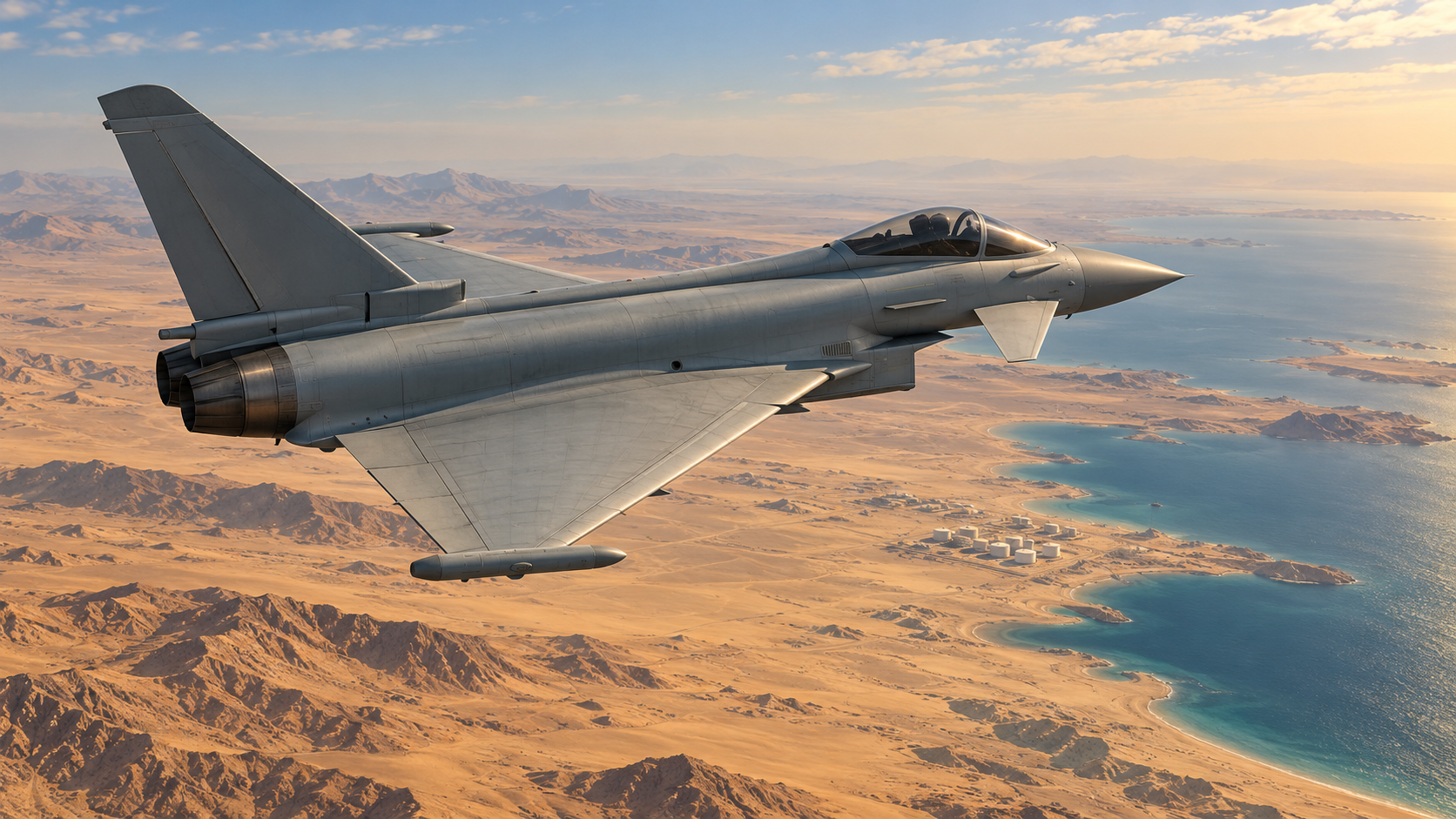Anh điều tiêm kích Typhoon bảo vệ Saudi Arabia trước tên lửa và UAV Houthi
