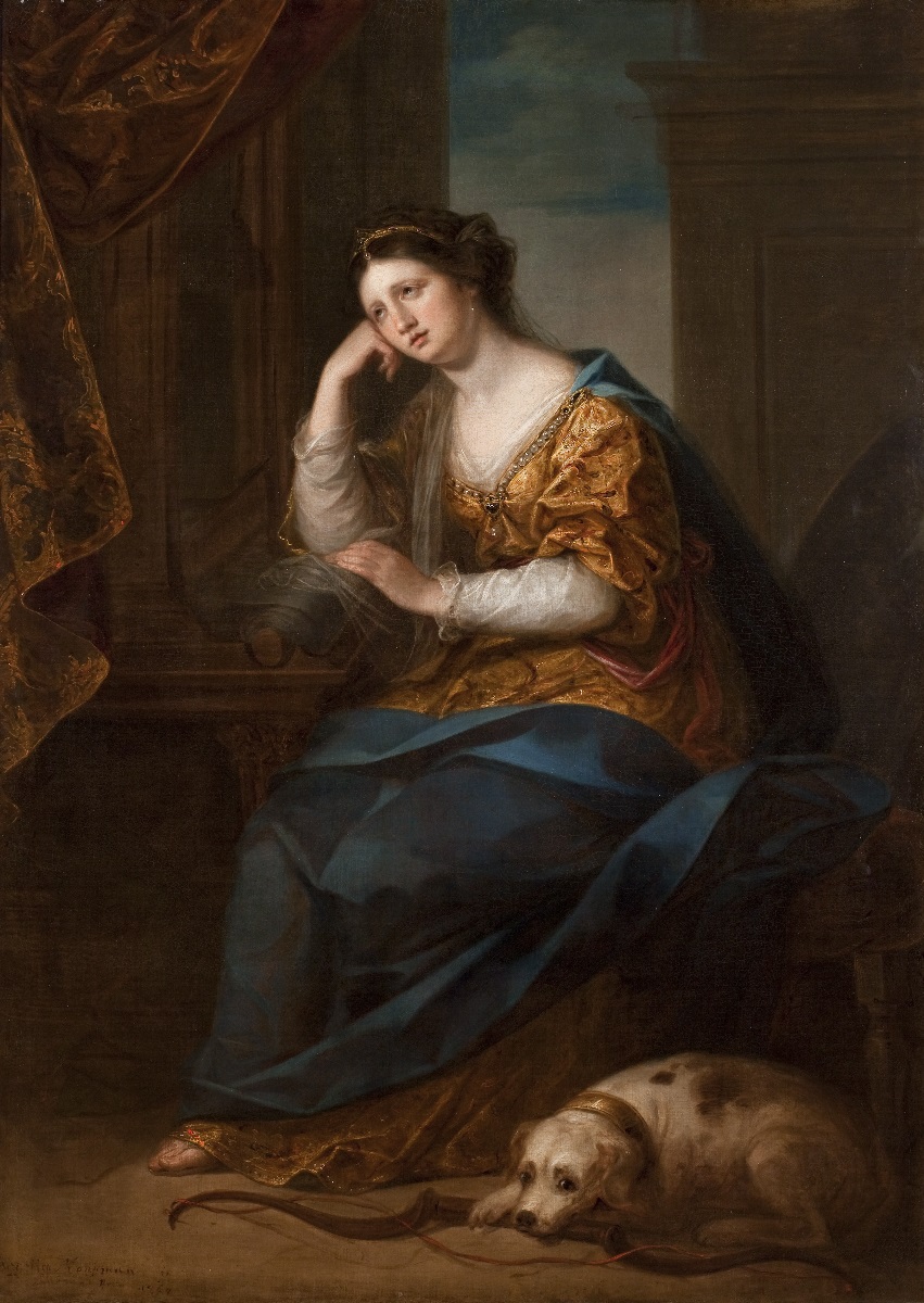 Tác phẩm Penelope bên khung cửi, Angelica Kauffmann, 1764.