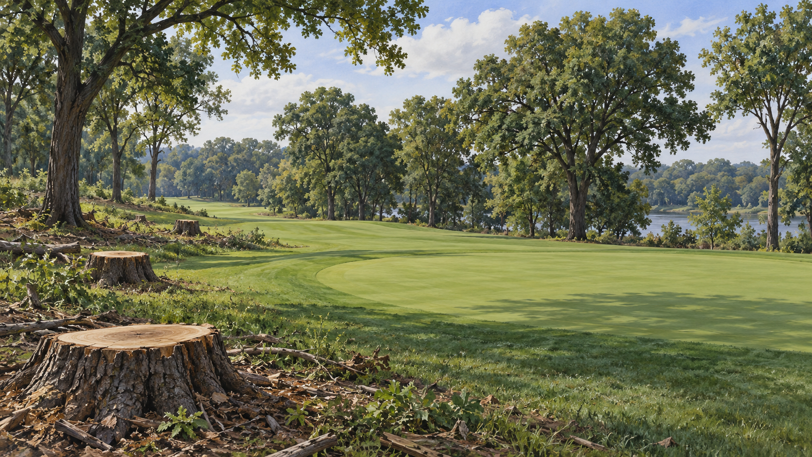 Thẩm phán Mỹ tạm chặn chặt cây tại sân golf East Potomac ở Washington