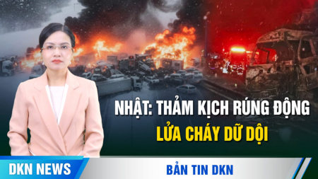 Nhật Bản rúng động: 7 xe tông liên hoàn, lửa cháy rực trời. Hàng Trung Quốc bị Hoa Kỳ ‘bóp nghẹt’