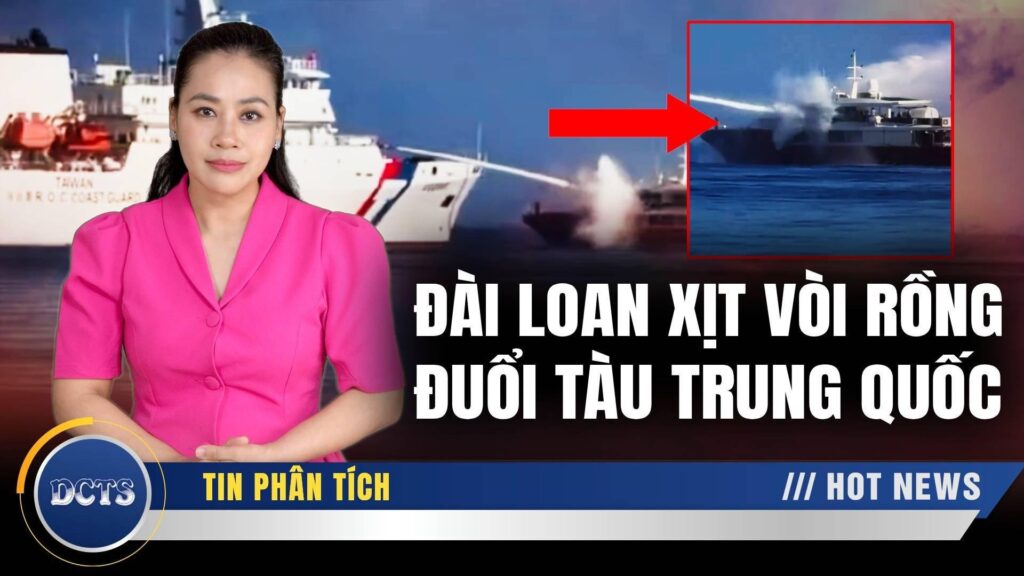 Đài Loan xịt vòi rồng đuổi tàu Trung Quốc, giáng đòn vào tuyên bố của ông Tập